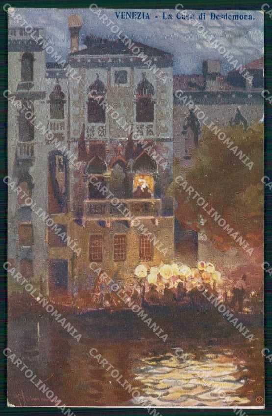 Venezia Città Casa di Desdemona cartolina RT7754 – fronte