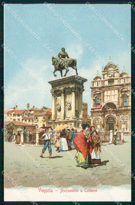 Venezia Città Monumento a Colleoni Gobbato cartolina RT7759 – fronte