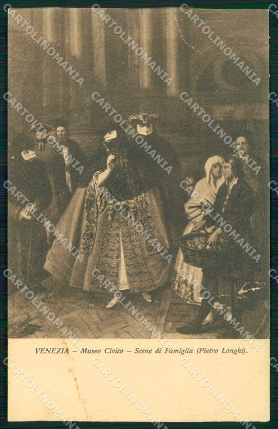 Venezia Città Museo Civico Scene di Famiglia PIEGA cartolina RT7761 – fronte