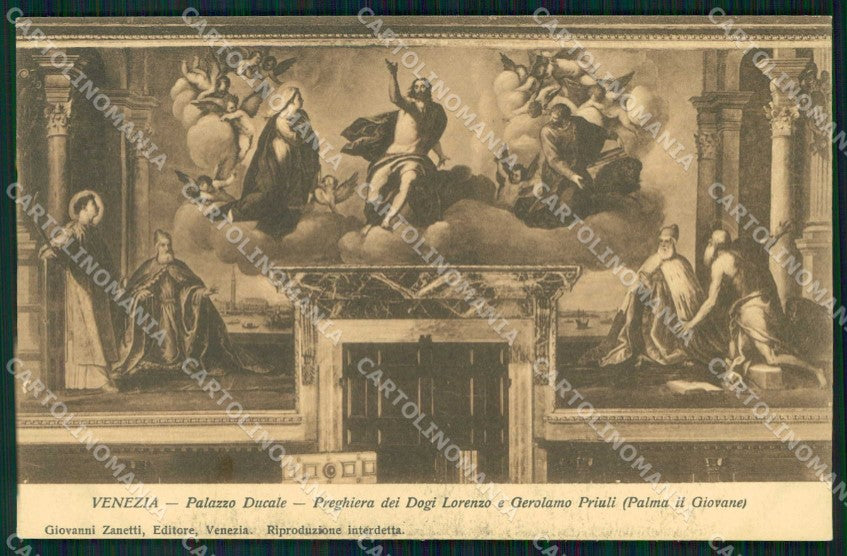 Venezia Città Palazzo Ducale Preghiera Dogi Lorenzo Gerolamo cartolina RT7762 – fronte