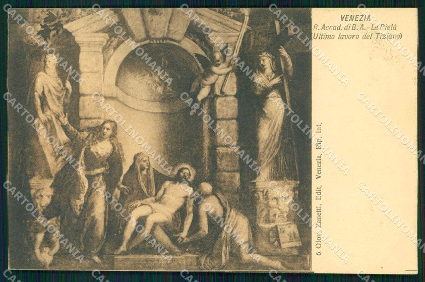 Venezia Città Accademia Belle Arti Pietà Ultimo Lavoro Tiziano cartolina RT7773 – fronte