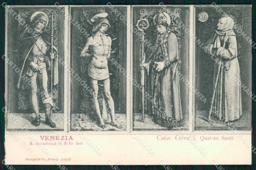 Venezia Città Accademia Belle Arti Quattro Santi Stengel 13469 cartolina RT7791 – fronte