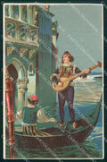 Venezia Città Serenata in Gondola cartolina RT7795 – fronte