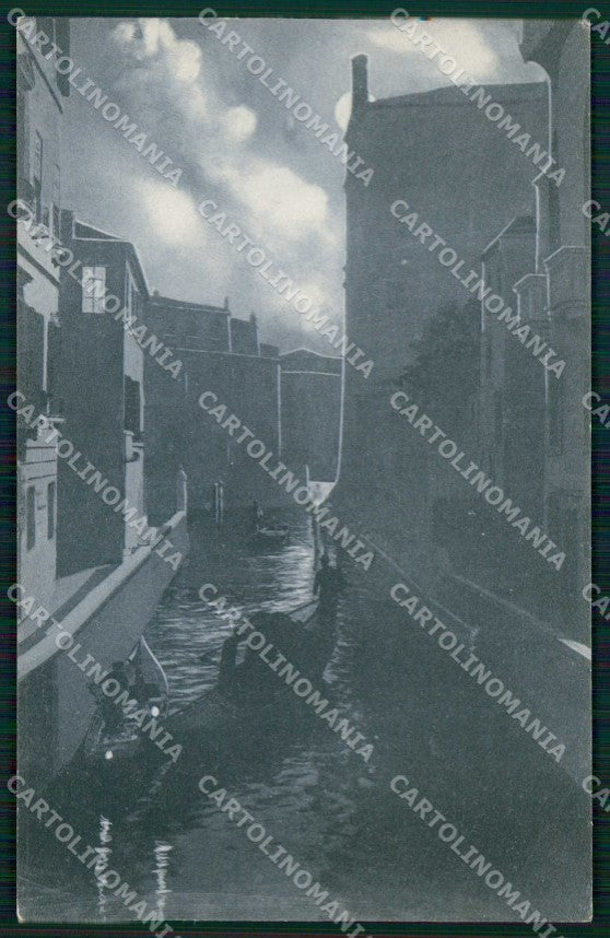 Venezia Città Rio delle Maravegie Notturno cartolina RT7799 – fronte