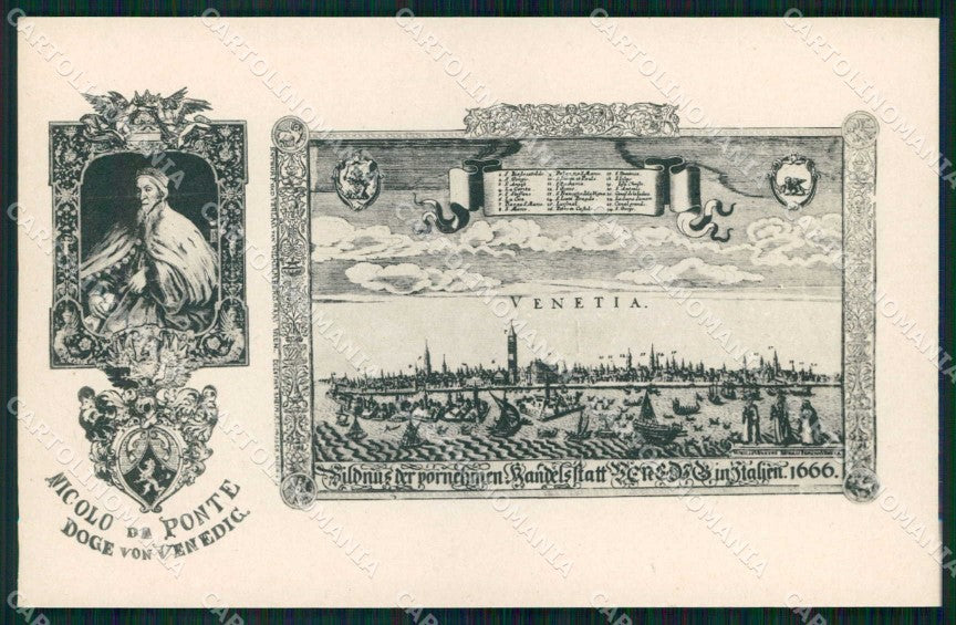 Venezia Città Doge Nicolò da Ponte cartolina RT7800 – fronte