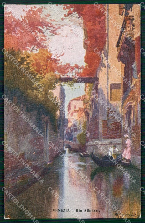 Venezia Città Rio Albrizzi Barche cartolina RT7806 – fronte