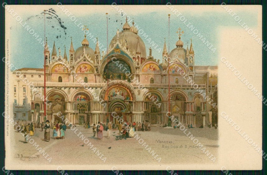 Venezia Città Basilica di San Marco cartolina RT7841 – fronte