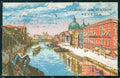 Venezia Città Albergo della Stazione Barche Illustratori cartolina RT7857 – fronte
