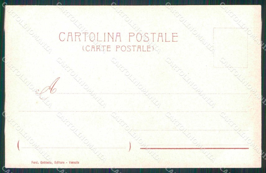 Venezia Città Canal Grande Barche Gobbato cartolina RT7870 – retro