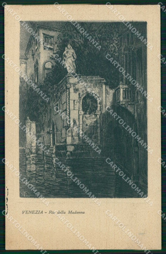 Venezia Città Rio della Madonna cartolina RT7875 – fronte