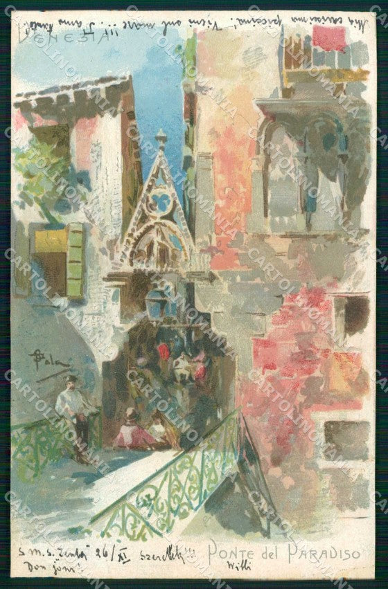 Venezia Città Ponte del Paradiso Illustratori cartolina RT7884 – fronte