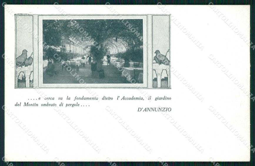 Venezia Città Ristoratore Montin D'Annunzio cartolina RT7898 – fronte