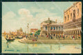Venezia Città Molo con Barche Illustratori cartolina RT7906 – fronte