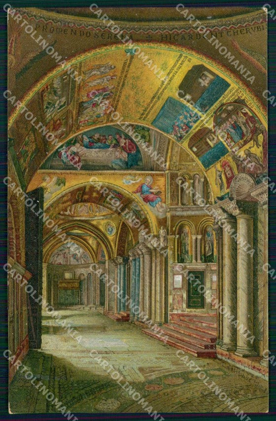 Venezia Città Basilica di San Marco Veduta dell'Atrio cartolina RT7910 – fronte