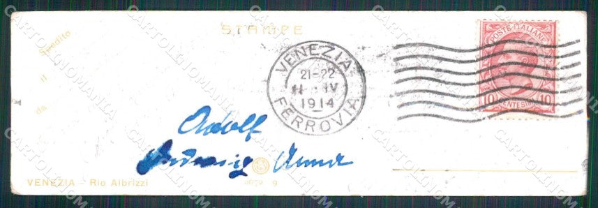 Venezia Città Rio Albrizzi Mini cartolina RT7917 – retro
