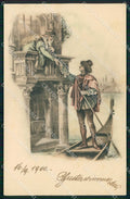 Venezia Città Gondoliere Serenata cartolina RT7920 – fronte