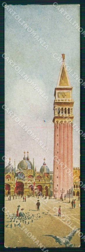 Venezia Città Piazza San Marco Campanile Mini cartolina RT7940 – fronte