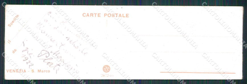 Venezia Città Piazza San Marco Campanile Mini cartolina RT7940 – retro