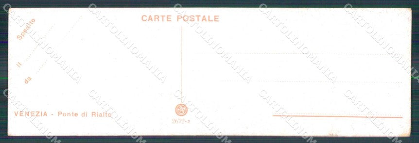 Venezia Città Ponte di Rialto Gondola Mini cartolina RT7944 – retro