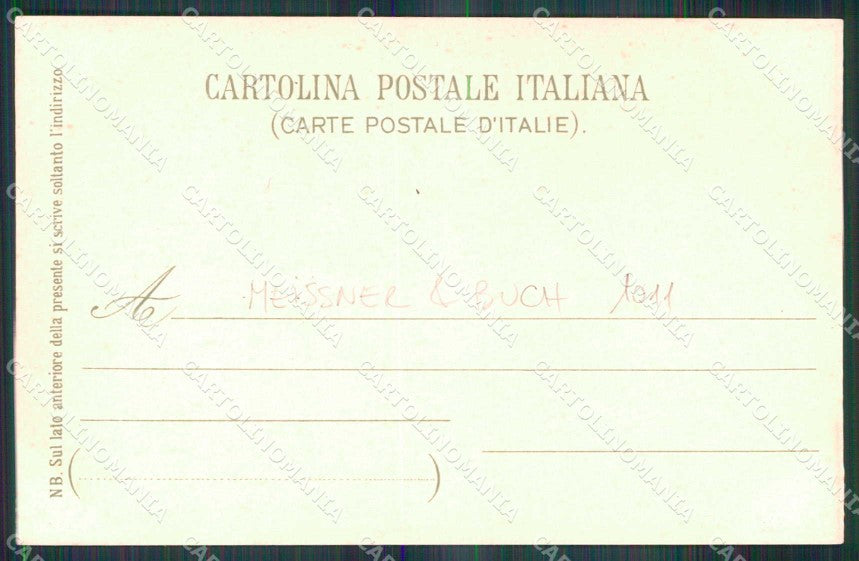 Venezia Città Pozzo Cortile Palazzo Ducale Meissner Buch 1011 cartolina RT7950 – retro