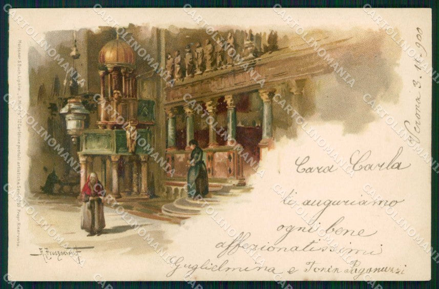 Venezia Città San Marco Meissner & Buch 1063 cartolina RT7951 – fronte