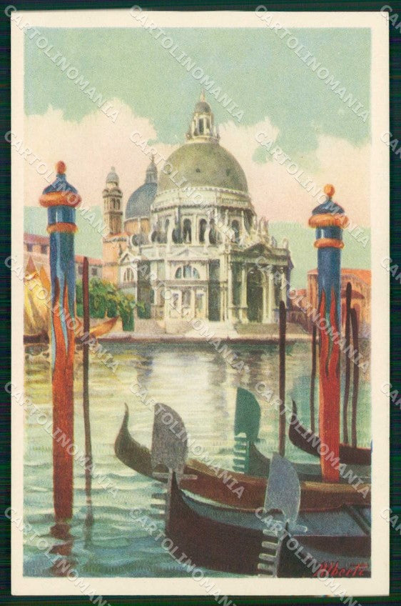 Venezia Città Santa Maria della Salute Gondole Alberti cartolina RT7978 – fronte