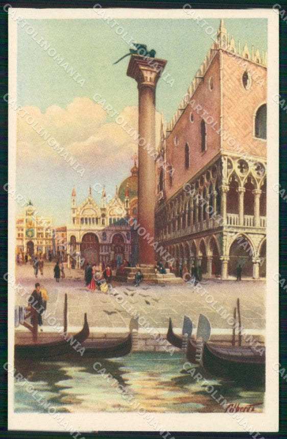 Venezia Città Molo Palazzo Ducale Alberti cartolina RT7985 – fronte