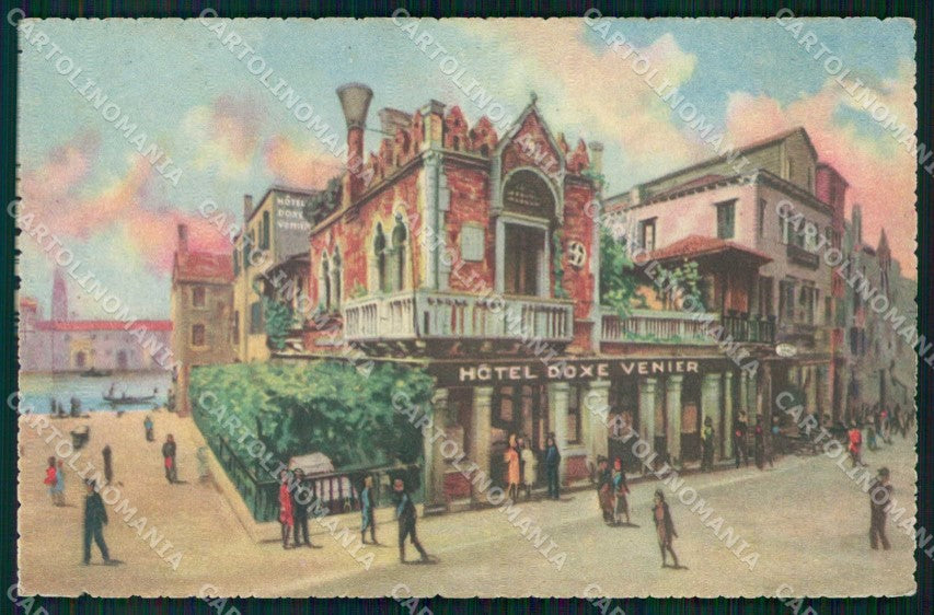 Venezia Città Hotel Dogen Venier cartolina RT7987 – fronte