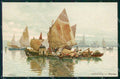 Venezia Città Marina Barche Illustratori cartolina RT7988 – fronte
