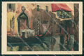Venezia Città Canale Interno Barca Illustratori cartolina RT7993 – fronte