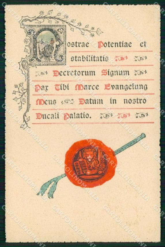 Venezia Città Decreto Veneto cartolina RT7998 – fronte