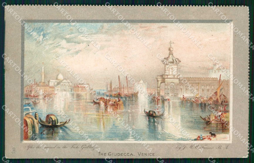 Venezia Città Giudecca Barche Illustratori cartolina RT8018 – fronte