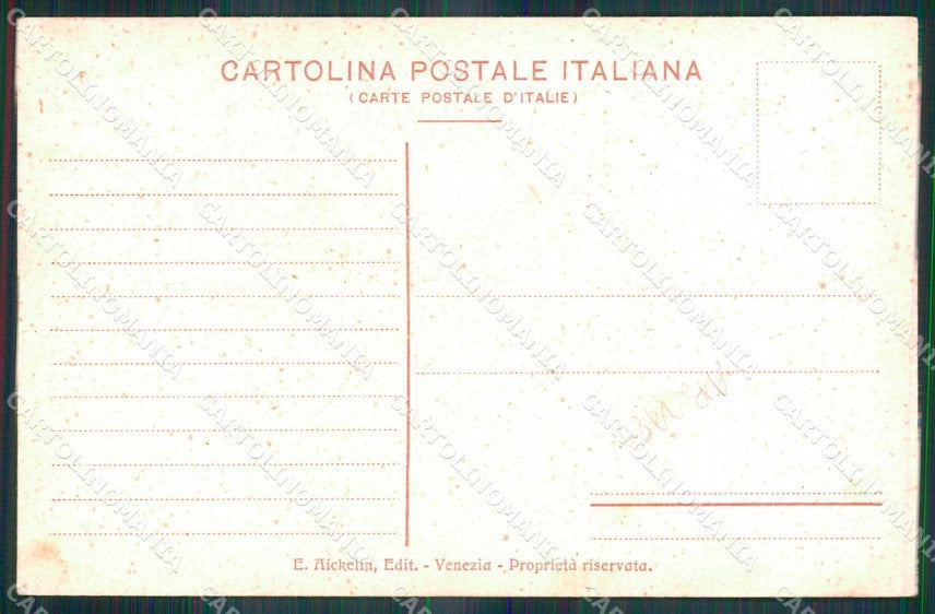 Venezia Città Canale Barche ABRASA Noretti Illustratori cartolina RT8028 – retro
