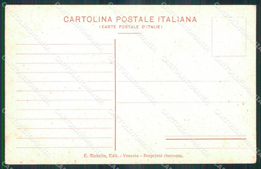 Venezia Città Canale Barche Noretti Illustratori cartolina RT8029 – retro