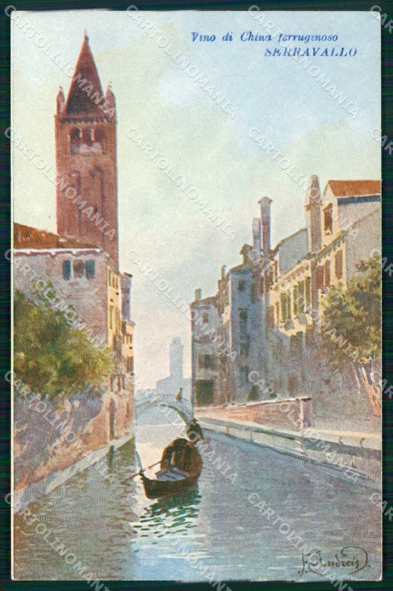 Trieste Città Serravallo Vino di China Venezia Canale cartolina RT8032 – fronte