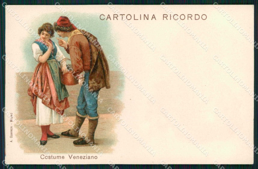 Venezia Città Ricordo di Costumi cartolina RT8037 – fronte