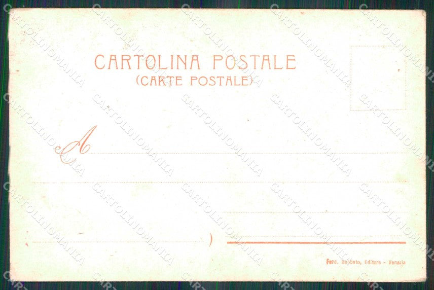 Venezia Città Pescheria Mestieri Tafuri Gobbato cartolina RT8072 – retro