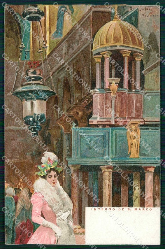 Venezia Città Interno di San Marco Tafuri cartolina RT8076 – fronte