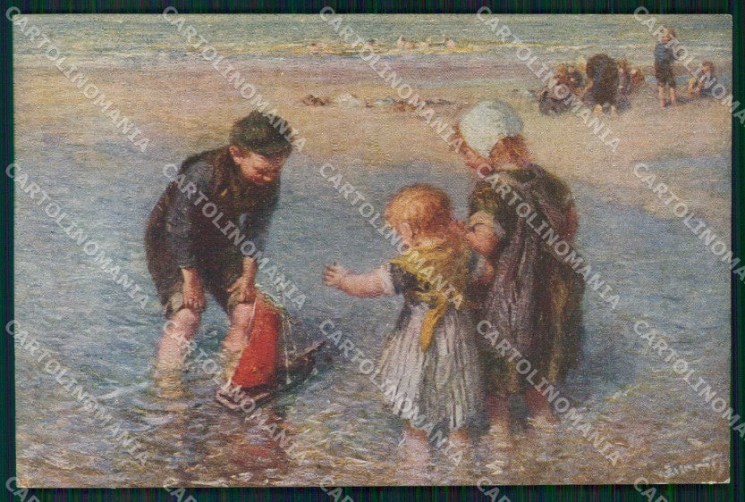Venezia XI Esposizione Internazionale d'Arte Figli Pescatore cartolina RT8096 – fronte