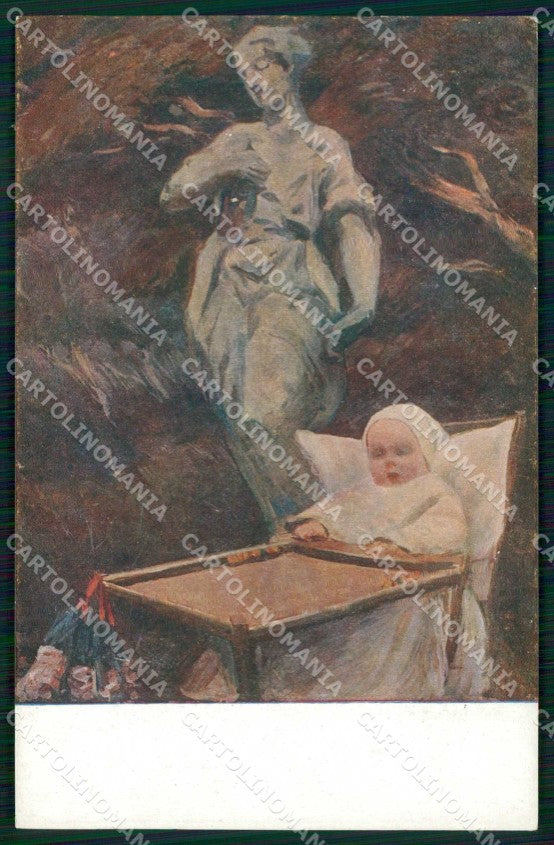 Venezia XII Esposizione Internazionale d'Arte Ritratto Bambino cartolina RT8099 – fronte