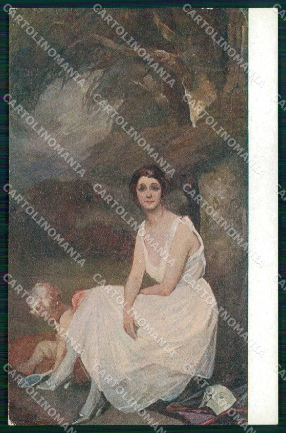 Venezia XII Esposizione Internazionale d'Arte Ritratto Attrice cartolina RT8102 – fronte