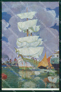 Venezia XI Esposizione Internazionale d'Arte Vele ad Asciugare cartolina RT8107 – fronte