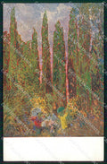 Venezia XII Esposizione Internaz d'Arte Cipressi di Volterra cartolina RT8124 – fronte