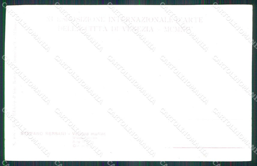 Venezia XI Esposizione Internazionale d'Arte Vecchio Mulino cartolina RT8126 – retro