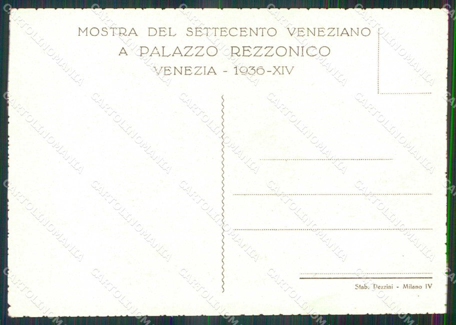 Venezia Città Mostra Palazzo Rezzonico Portego di Zianigo FG cartolina RT8156 – retro