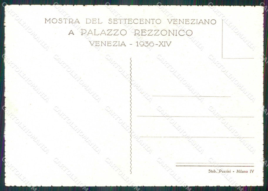 Venezia Città Mostra Palazzo Rezzonico Studio del Pittore FG cartolina RT8158 – retro