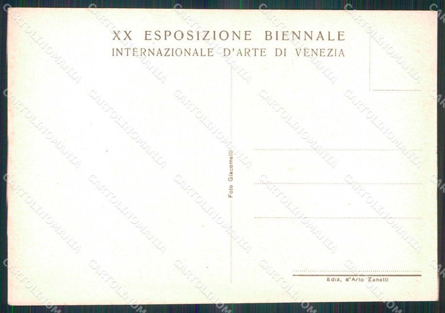 Venezia Città XX Esposizione Biennale Arte Merenda Campestre FG cartolina RT8165 – retro