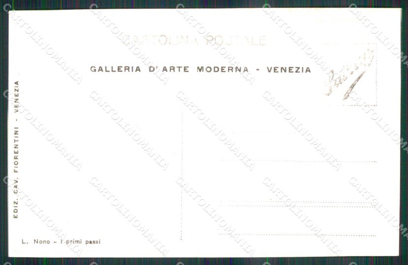 Venezia Città Galleria Arte Moderna Primi Passi Foto cartolina RT8168 – retro