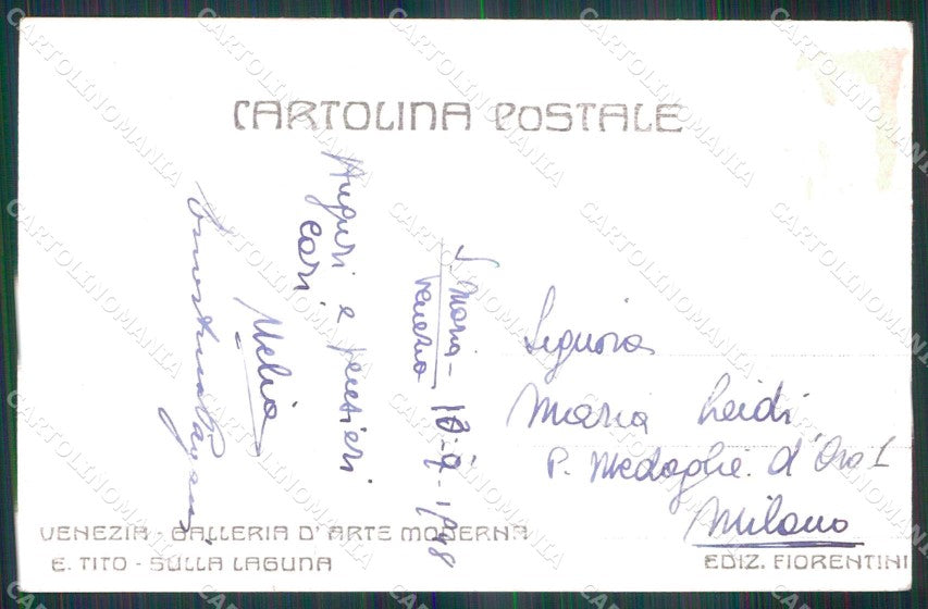 Venezia Città Galleria Arte Moderna Sulla Laguna cartolina RT8171 – retro