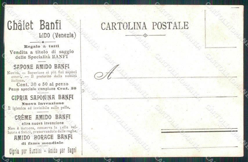 Venezia Città Lido di Bagni cartolina RT8179 – retro